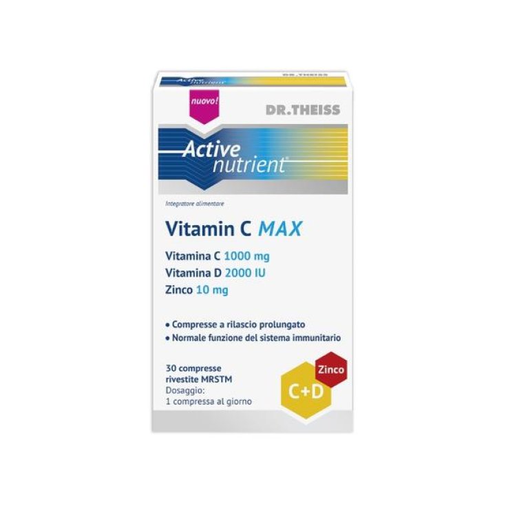 DR.THEISS Nutriente Activo Vitamina C MAX Naturwaren 30 Comprimidos