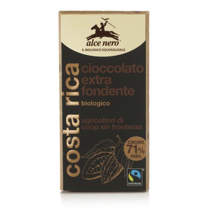 Alce Nero Barrita de Chocolate Negro Ecológico 100g