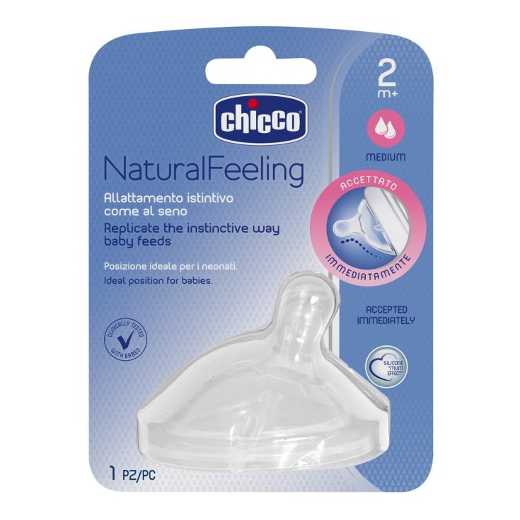 Chicco® NaturalFeeling 2m + Tetina (Flujo Medio)