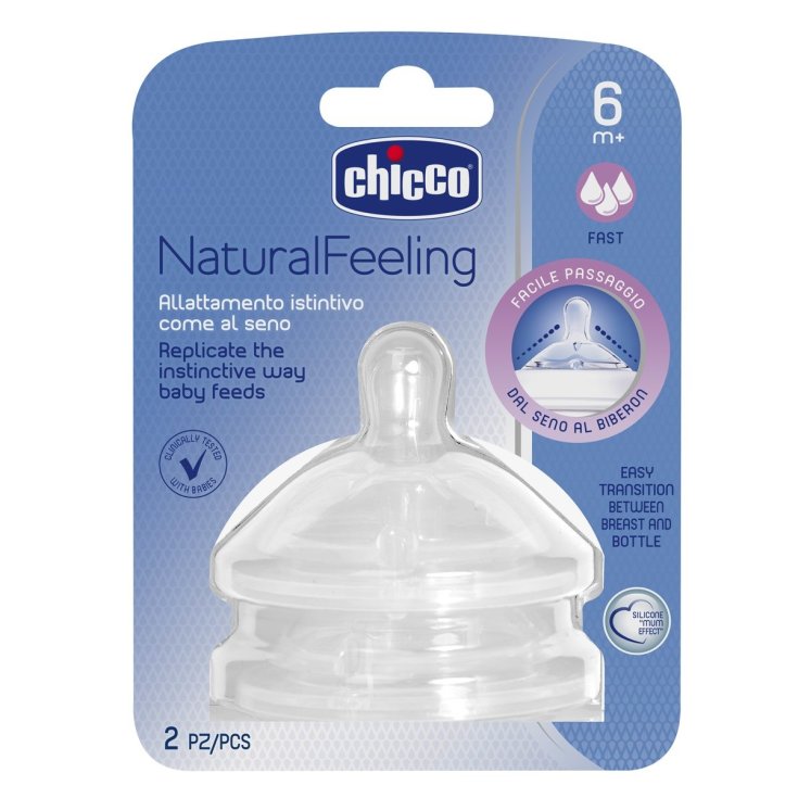 Tetina NaturalFeeling 6m+ (Flujo Rápido) Chicco® 2 Piezas