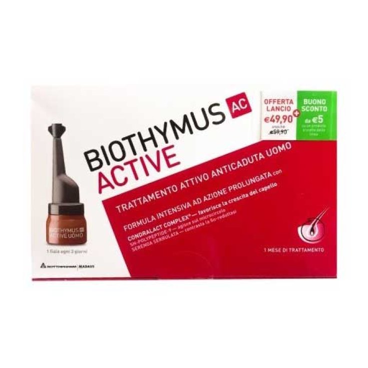 Tratamiento Anti-Caida Para Hombre Biothymus AC Active 10 Ampollas