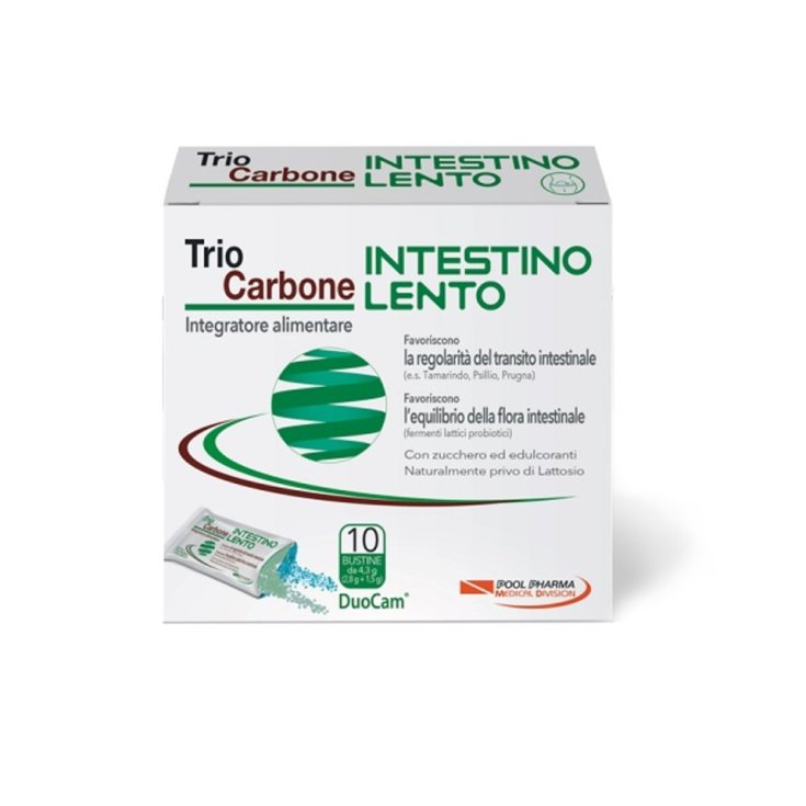 TrioCarbone Intestino Lento Pool Pharma 10 Sobres de 4,3g