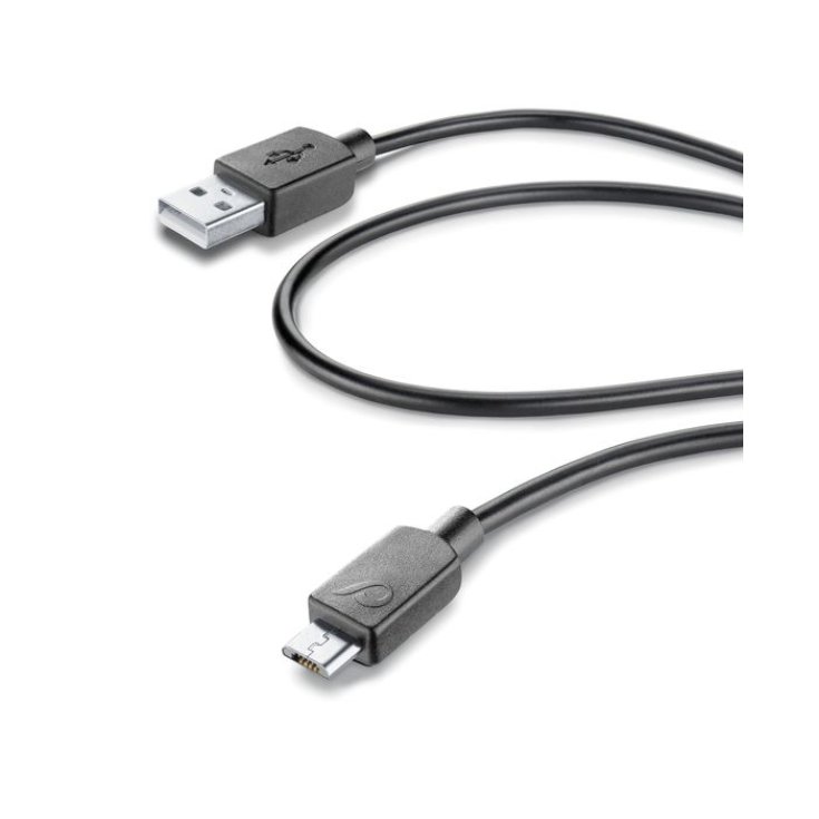 Cable USB Mediano - Micro USB Negro 0,6m 1 Cable