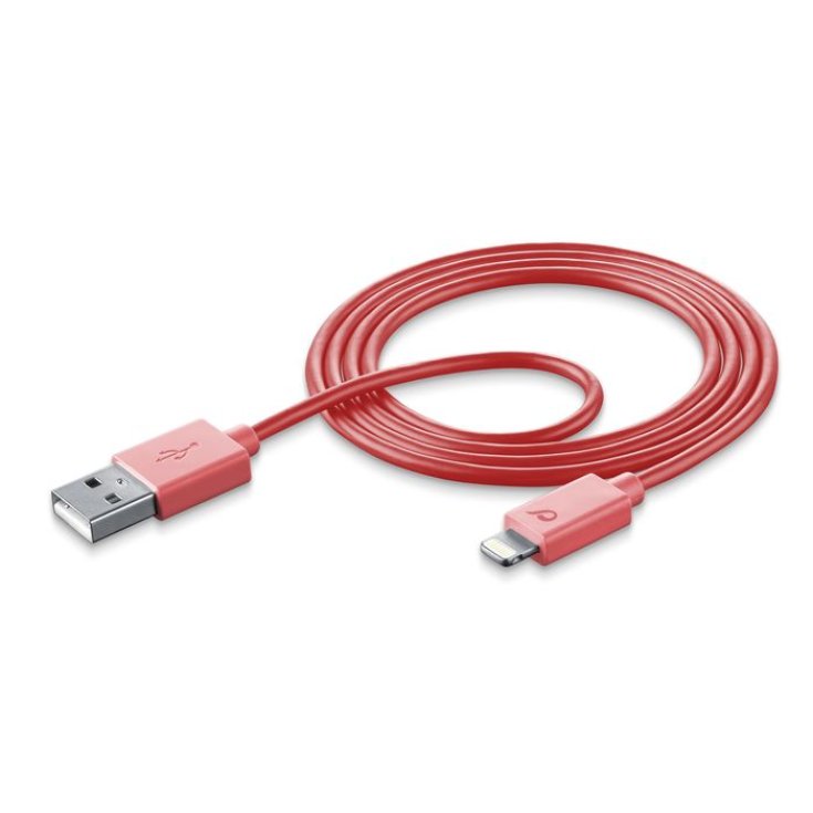 Cable USB #Stylecolor - Lightning Cellularline 1 Cable de datos rosa