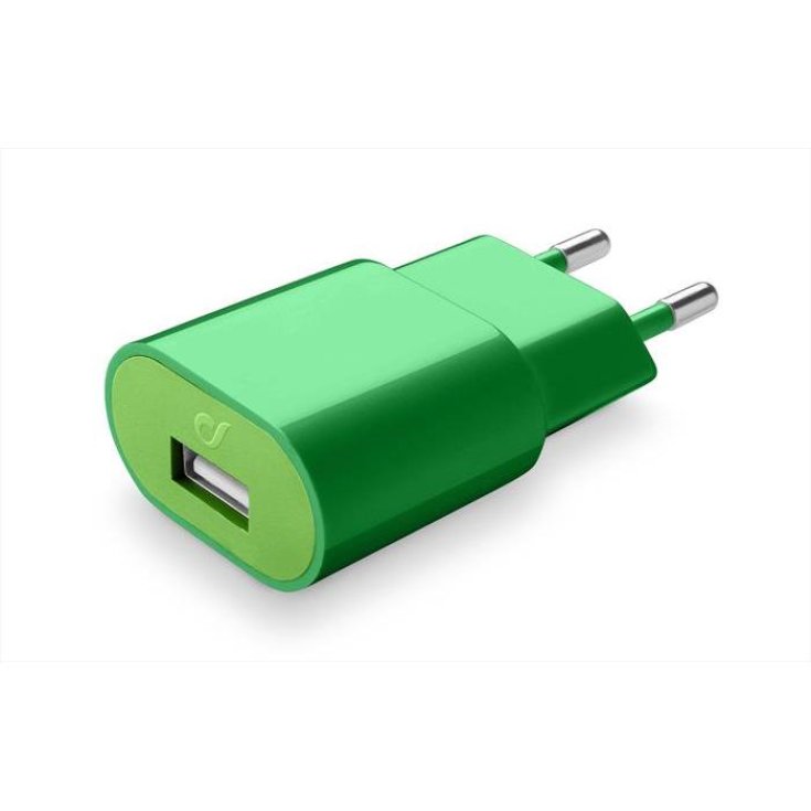 Cargador Usb 2A Verde Cellularline 1 Cargador Verde