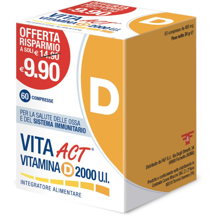 VITA ACT® VITAMINA D 2000 UI F&F 60 Comprimidos