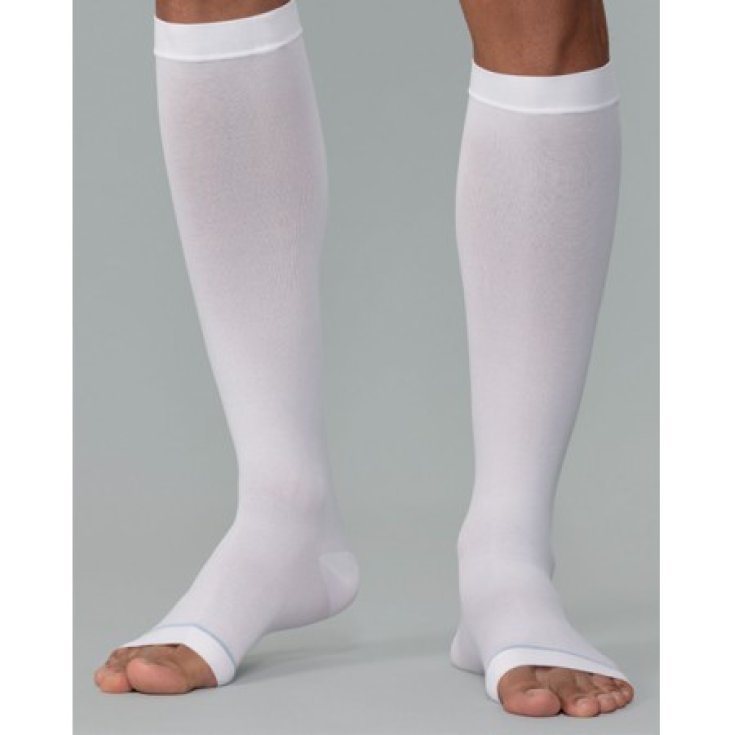 Varisan® Ate18 Medias Punta Abierta Color Blanco Talla 3 Cizeta 1 Par