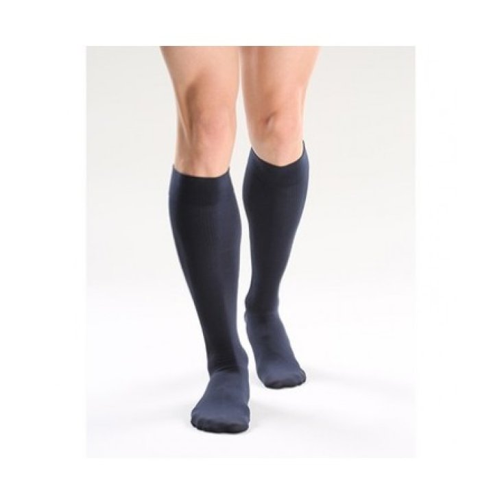 Varisan® Moda Para Hombre K1 Medias Cortas Hasta La Rodilla Punta Cerrada Color Azul Talla 2 Cizeta
