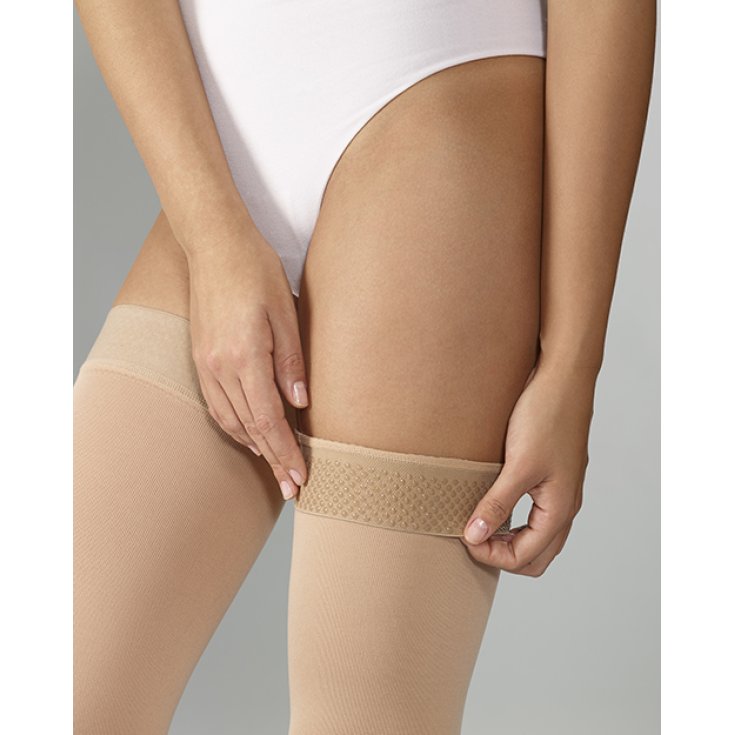 Varisan® Top K1 Stay-ups Normal Algodón Punta Abierta Color Beige Talla 2 Cizeta 1 Par