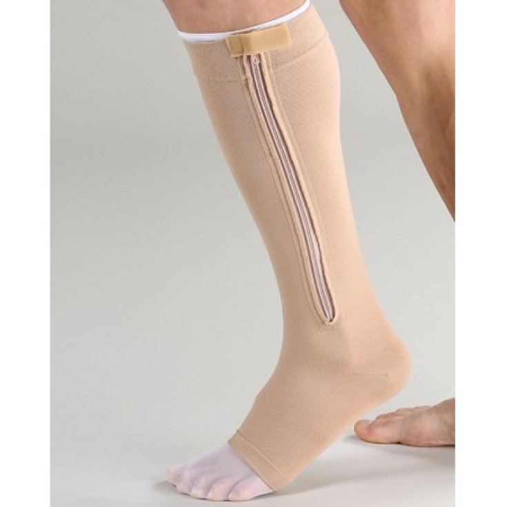 Varisan® Top Ulcer-Kit Medias hasta la rodilla C1 Open Toe Short Right Talla 3 Cizeta