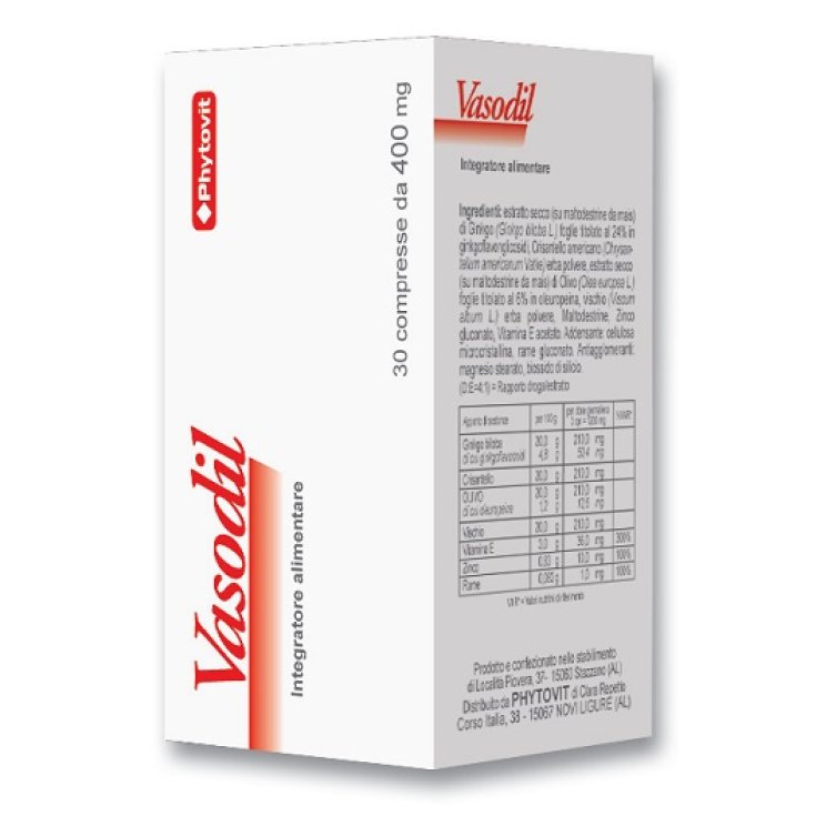 Vasodil Phytovit 30 Comprimidos