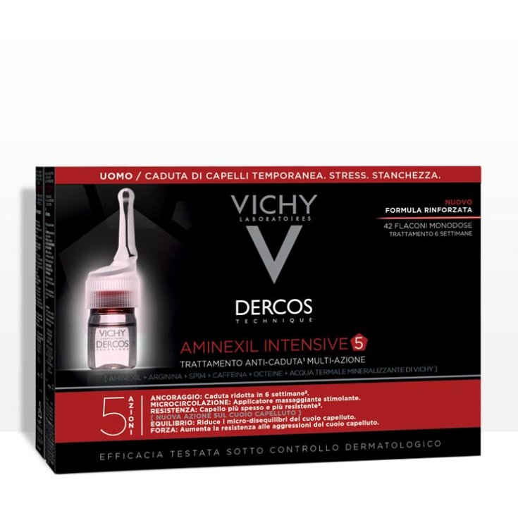 Dercos Técnica Aminexil Intensivo 5 Hombre Vichy 42 Viales