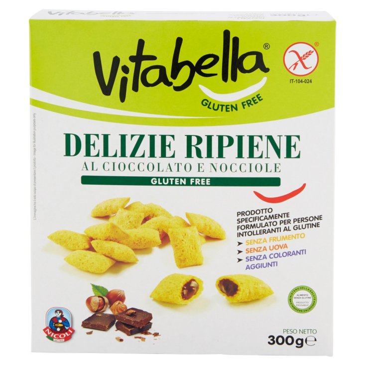 Vitabella Delizie Chocolate Y Avellanas Molino Nicoli 300g
