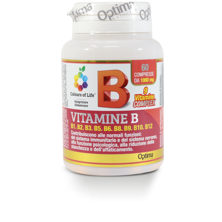 Vitaminas B Complex Colors Of Life® Optima Naturals 60 Comprimidos