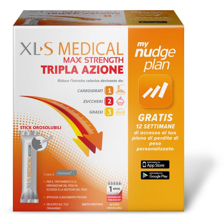 XLS Medical Max Strength Triple Acción 60 Sticks Orosolubles