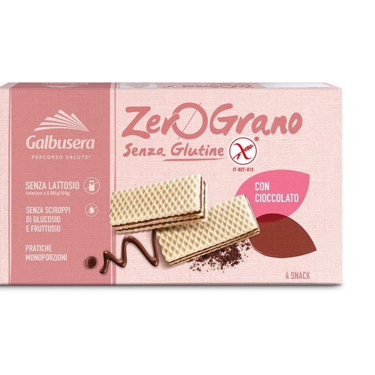 Barquillo ZeroGrano Con Chocolate Sin Gluten Galbusera 180g