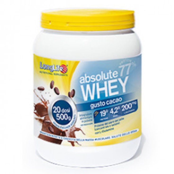 Absolute Whey 77% LongLife Sabor Cacao 500g