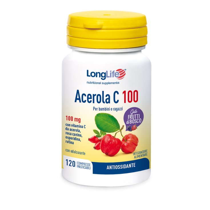 Acerola C 100 LongLife 120 Comprimidos masticables de frutas blandas