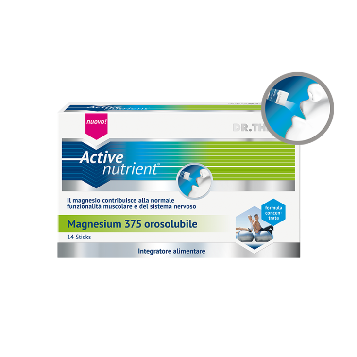 Active Nutrient® Magnesio 375 Orosoluble Dr. Theiss 14 Sticks