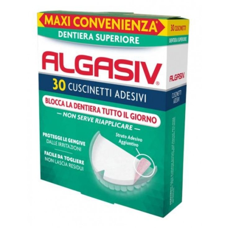 Algasiv 30 Almohadillas Adhesivas Adhesivas para Prótesis Superior