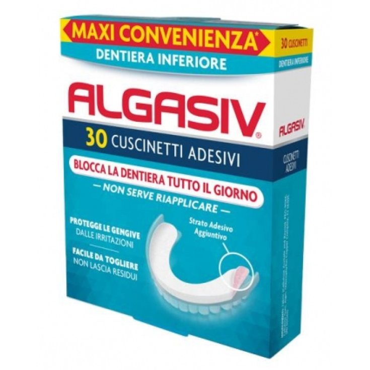 Adhesivo Protesis Inferior Alagasiv 30 Almohadillas Adhesivas