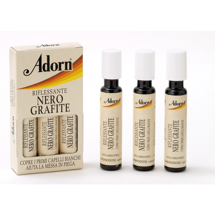 Viales reflectantes de grafito negro Adorn 3x20ml