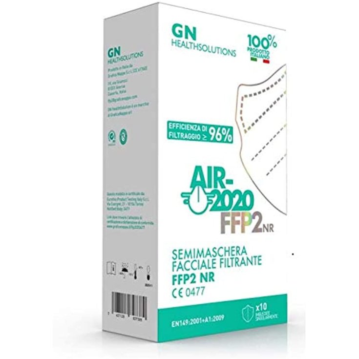 AIR-2020 FFP2 NR GN-Healthsolution 10 Semimáscaras