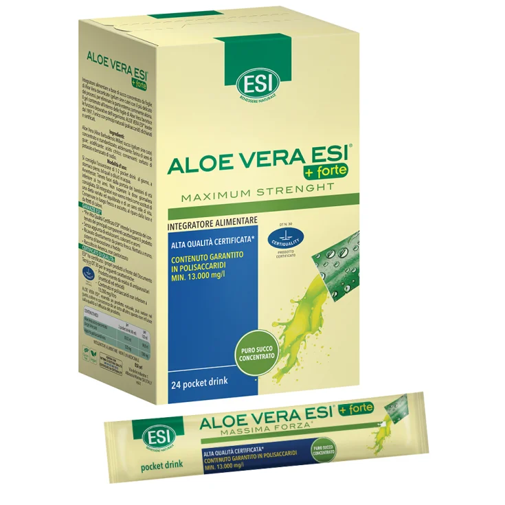 Aloe Vera + Fuerte Máxima Fuerza Esi 24 Pocket Drink