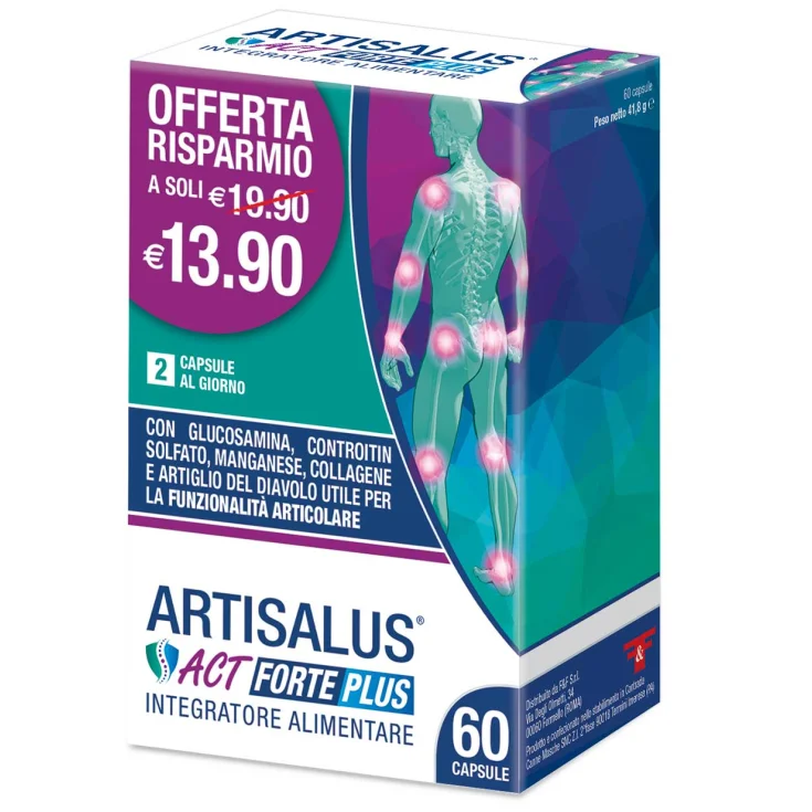 Artisalus Act Forte Plus F&F 60 Cápsulas