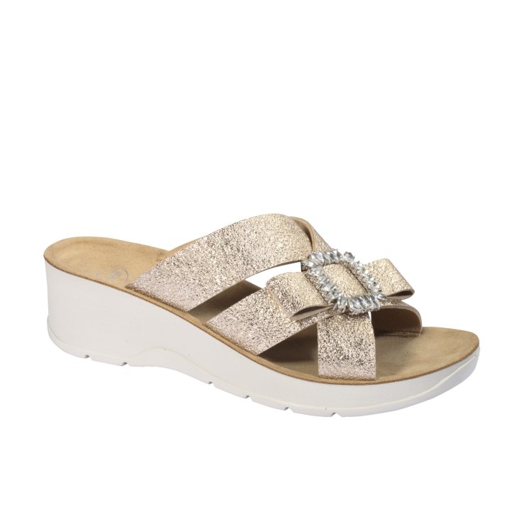 Sandalia Mujer Aurora Scholl® Platino Memory Cushion® Talla 36