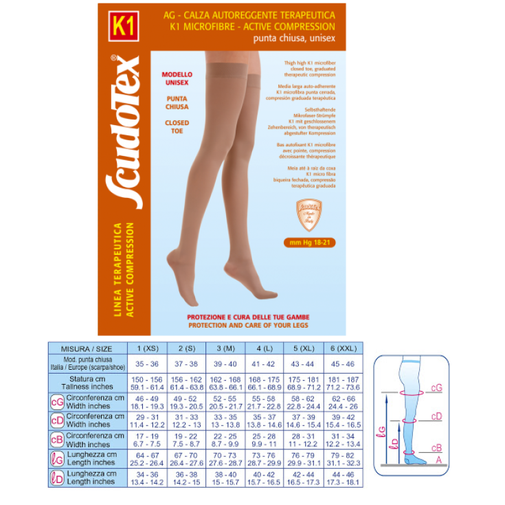 K1 Microfibra Punta Cerrada Stay Ups Beige ScudoTex Talla 2