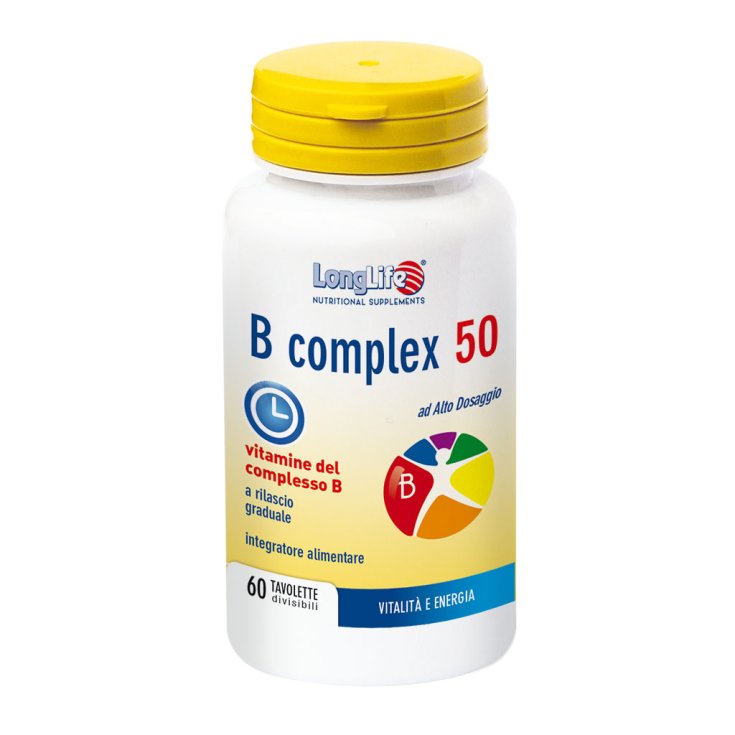 Complejo B 50 t/r LongLife 60 Comprimidos Divisibles