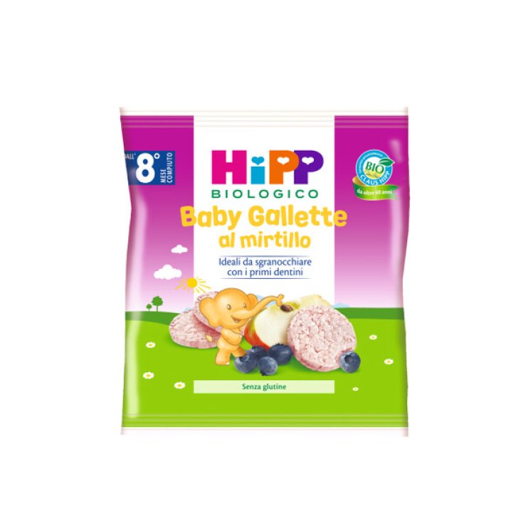 Pasteles de bebé de arándanos orgánicos HiPP 30g
