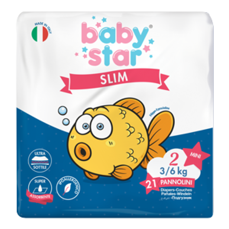 BabyStar Slim Talla 2 (3-6kg) 21 Pañales