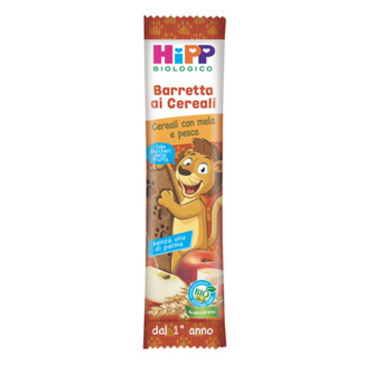 HiPP Barrita de Cereal Orgánica Manzana Melocotón 20g