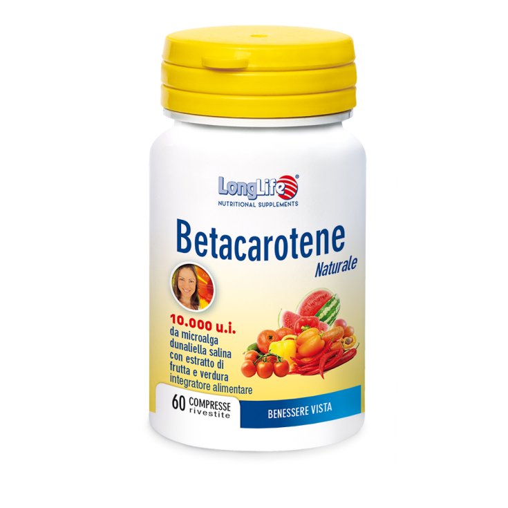 Betacaroteno 10.000 ui LongLife 30 Comprimidos recubiertos