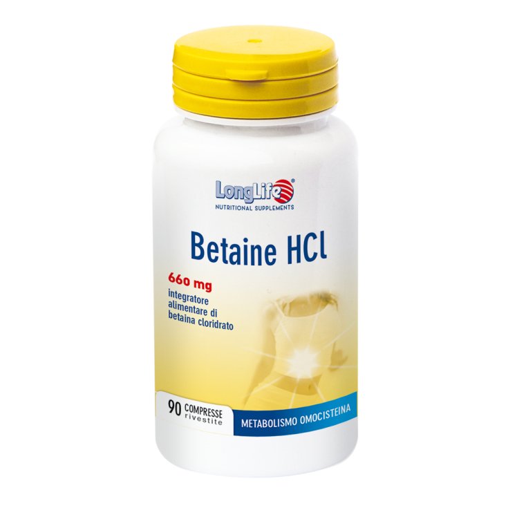 Betaine HCI 660mg LongLife 90 Comprimidos recubiertos