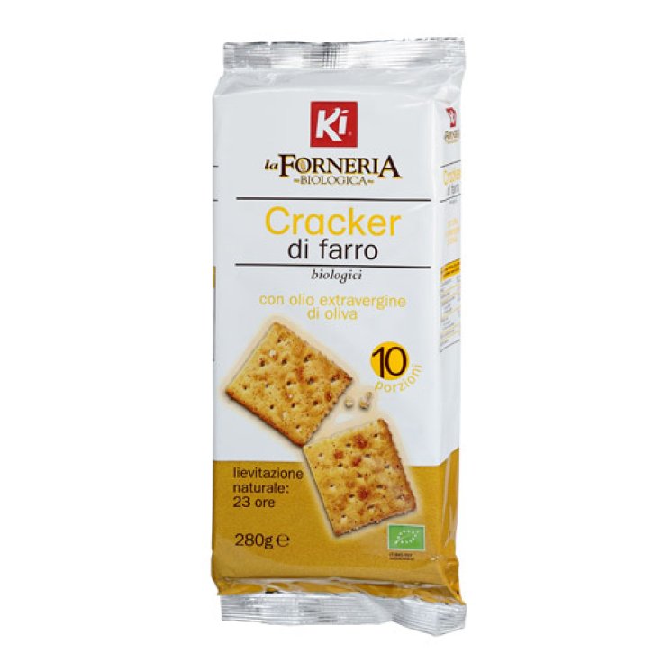 La Forneria Crackers Farro Con Aceite De Oliva Virgen Extra Ecológico 280g