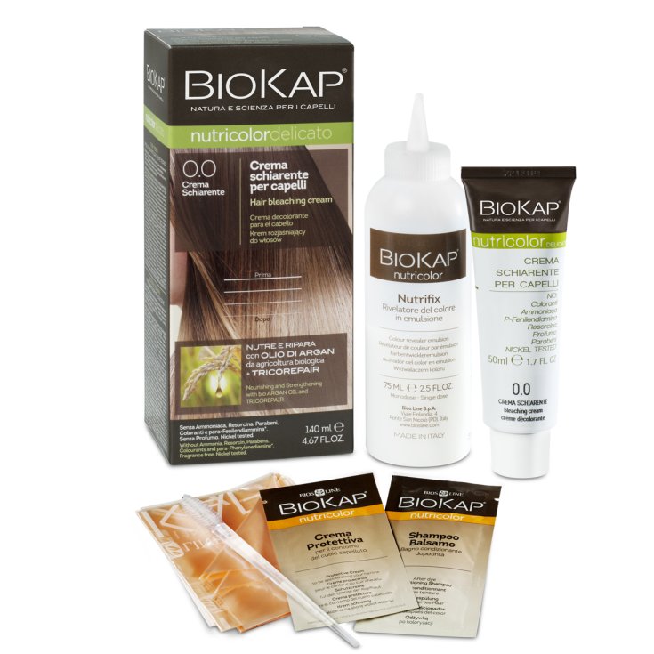 BioKap Nutricolor 0.0 Crema para aclarar el cabello 140ml