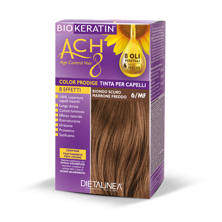 Biokeratin ACH8 Color Prodige Dietalinea 6/MF Rubio Oscuro Castaño Frío