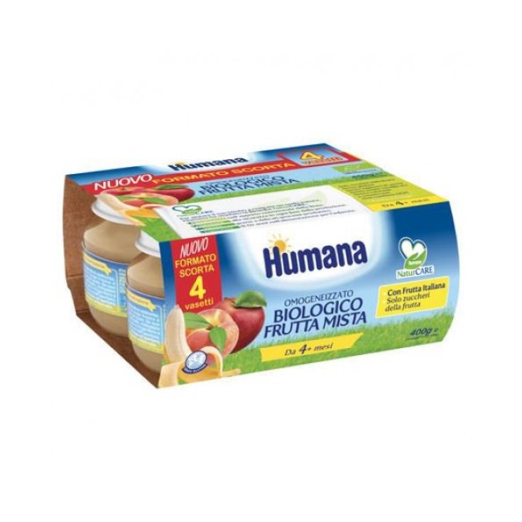 Fruta Mixta Ecológica Humana 4x100g