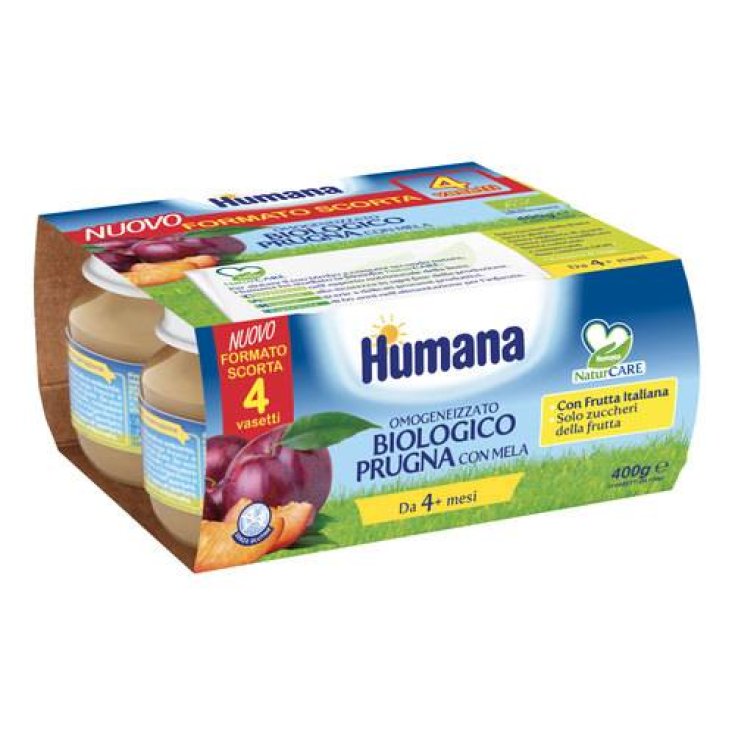 Ciruela Ecológica Con Manzana Humana 4x100g