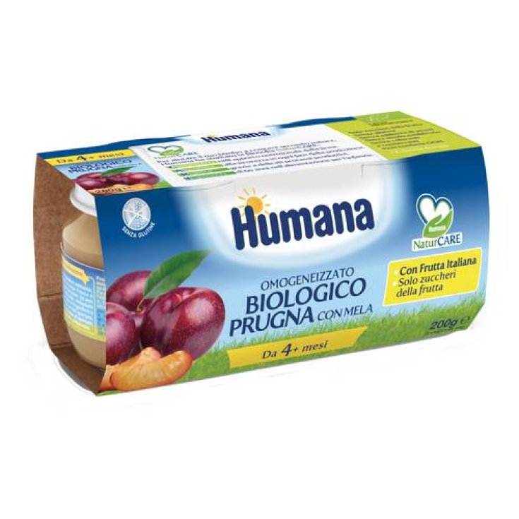 Ciruela Ecológica Con Manzana Humana 2x100g