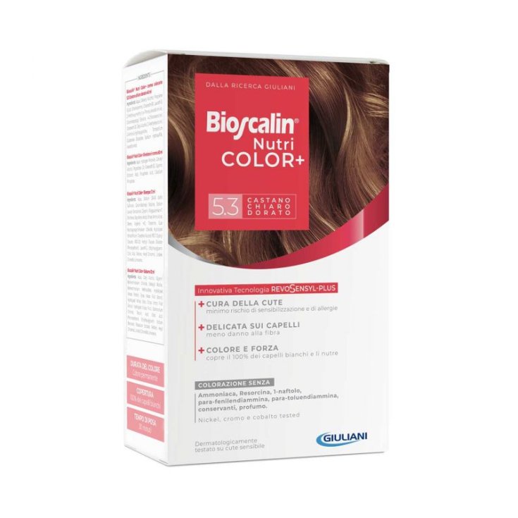 Bioscalin® NutriColor + 5.3 Giuliani Castaño Claro Dorado 1 Kit