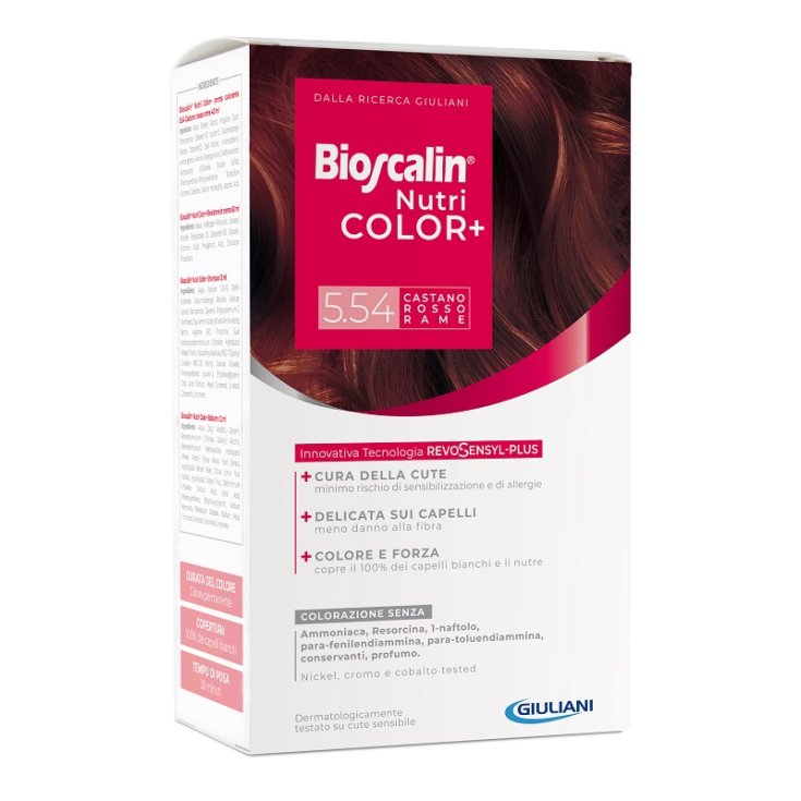 Bioscalin® NutriColor + 5.54 Castaño Rojo Cobre Giuliani 1 Kit