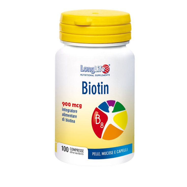 Biotina 900 mcg LongLife 100 tabletas divisibles