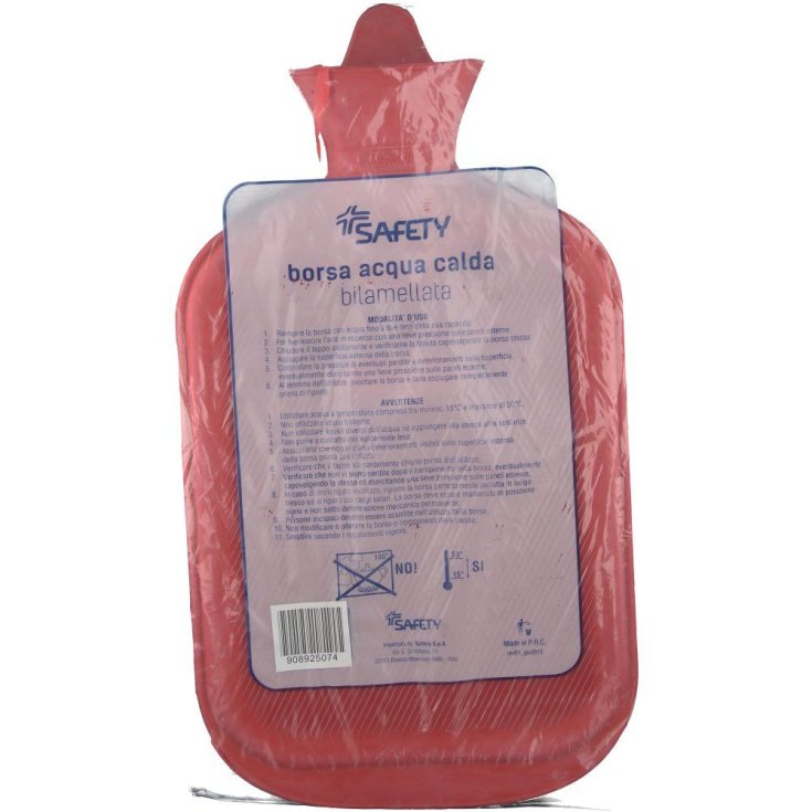 Bolsa de agua caliente de bilamelato de seguridad