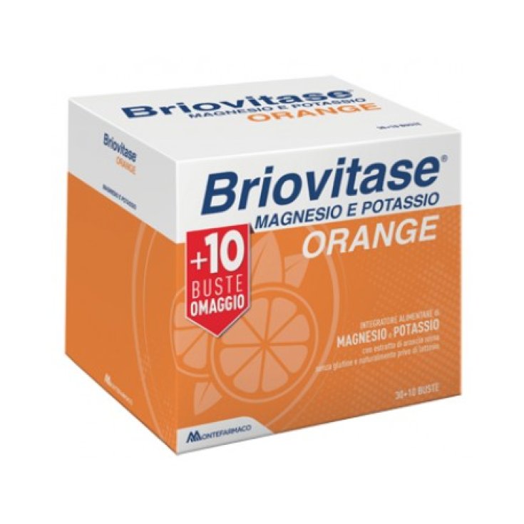 Briovitase® Magnesio Y Potasio Naranja MONTEFARMACO 30 + 10 Sobres