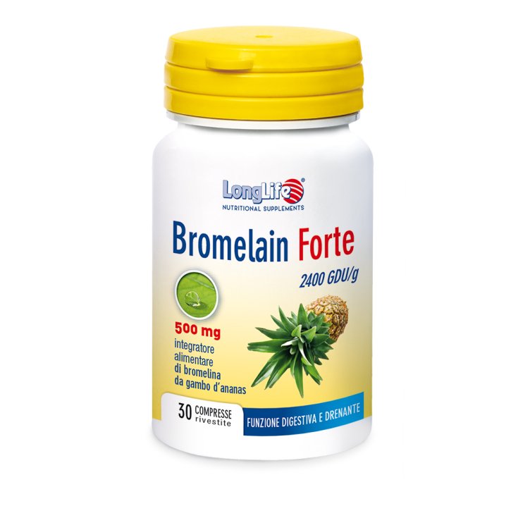 Bromelain Forte 500mg LongLife 30 Comprimidos recubiertos