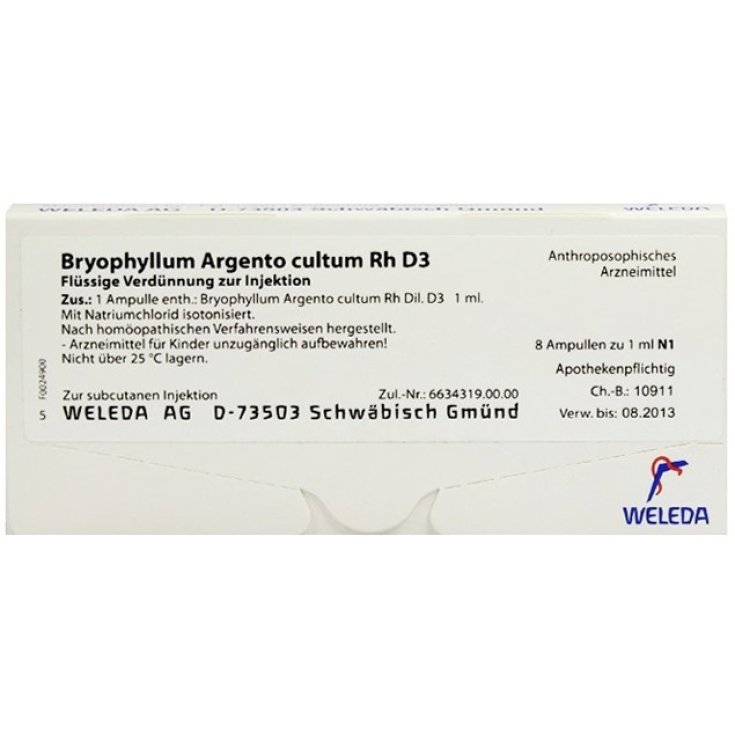 Bryophyllum Silver Rh D3 Weleda 8 Viales de 1ml